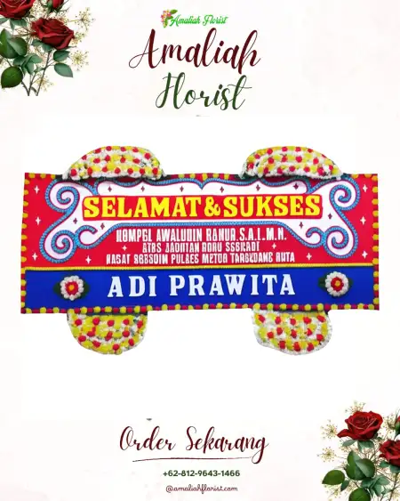 Papan Bunga Ucapan Selamat Pandean